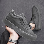 Front view of men's breathable casual sneakers