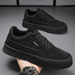 Side view of men's thick-sole casual sneakers