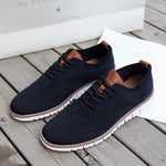 Side view of men's knitted casual shoes