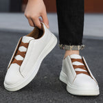 Men's leather soft-sole breathable sneakers