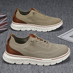Front view of men's lightweight casual sneakers