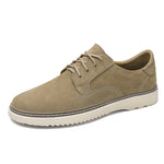 Close-up detail of men's retro lace-up shoes