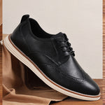 Front view of men's slip-on business casual shoes