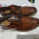 Side view of men's slip-on business casual shoes