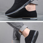 Front view of men's suede leather casual shoes