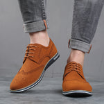 Men's suede leather British casual shoes